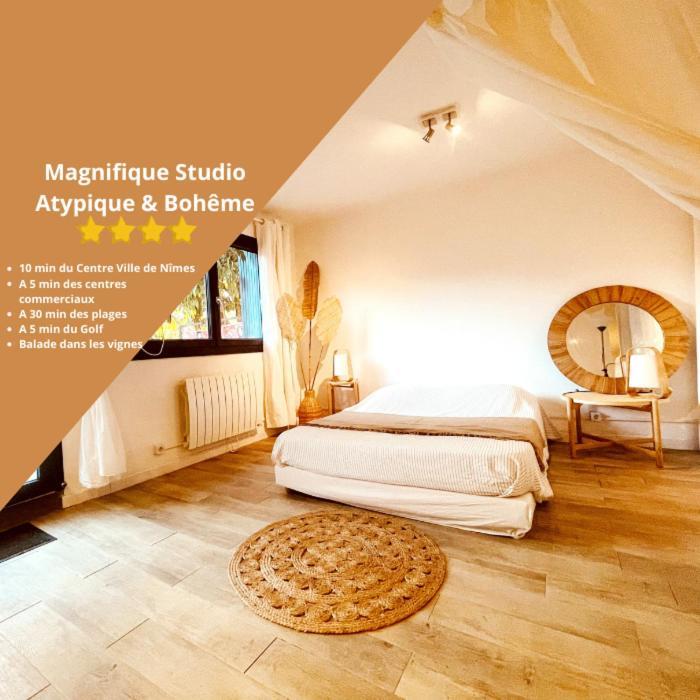 Superbe Appartement Boheme Dans Les Vignes Nimes Exterior photo